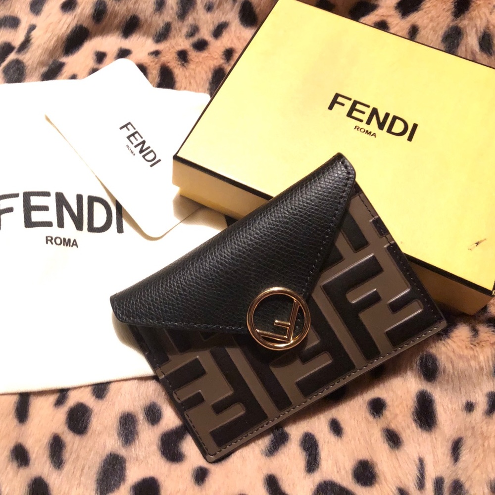 Fendi Card Holder logo print
